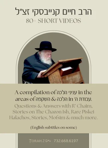 Rav Chaim Kanievsky 80+ Short Videos