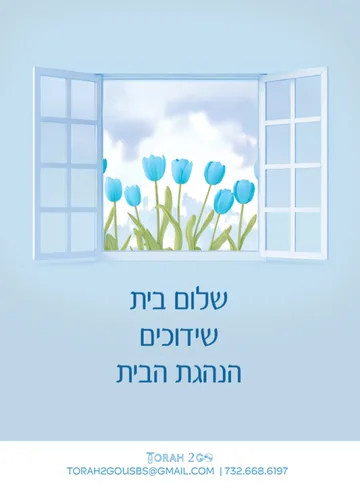 Shalom Bayis Shidduchim and Hanhagas Habayis