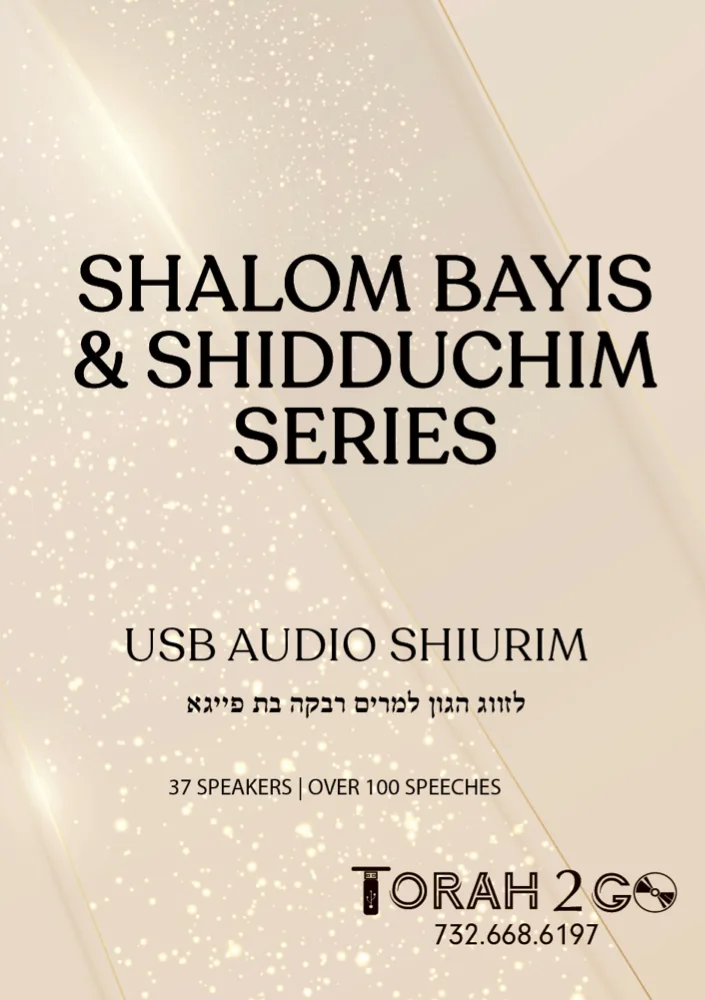 Shalom Bayis & Shidduchim Series