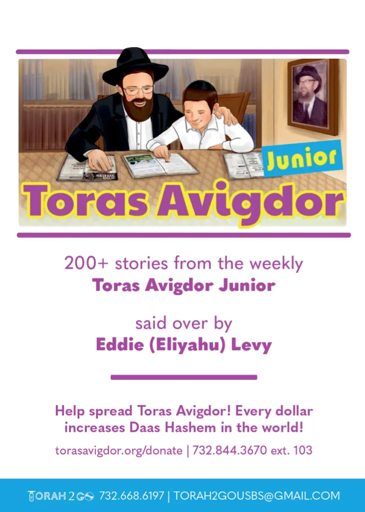 Toras Avigdor Junior-Four Years of Chumash Plus Moadim